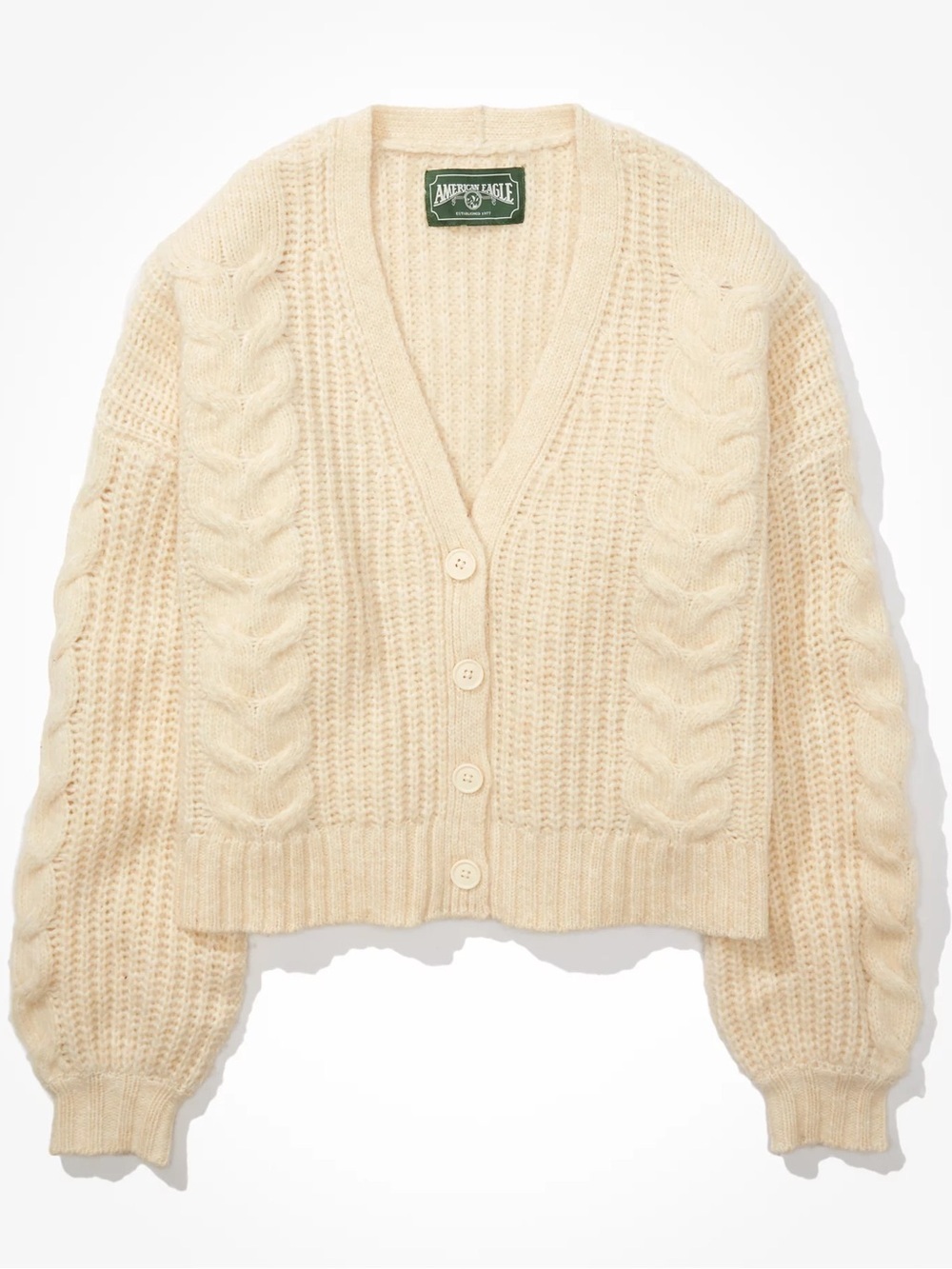 AMERICAN EAGLE Cream Knit
Cardigan - Picture 3 of 6